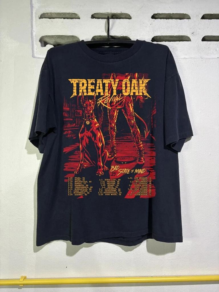 Treaty Oak Revival Band Tour 2026 Black All Size T Shirt Unisex
