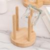 Removable Disposable Cup Storage Holder Round Water Cup Organizer Wood Paper Cup Dispenser Counter