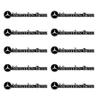 4pcs Car 3D metal Aluminum audio decorate Emblem Stickers for Mercedes-benz A C E S Class W203 W220 W206 W205 W211 C260 VC0