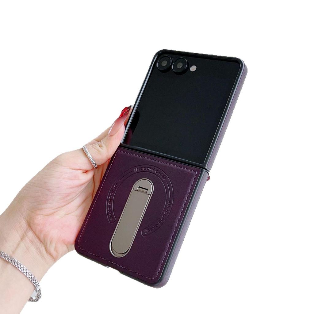 Магнитный чехол-подставка Business Armor для Samsung Z Flip7/Flip6 - Защитный чехол от падений