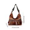 Large Capacity Ethnic Style Crossbody Bags Woven Bag Bohemian Tote Bag Fringe Shoulder Bag  Women