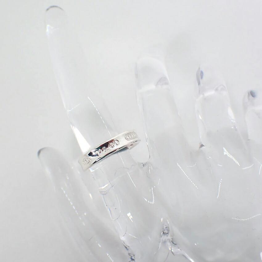 [Б/у] TIFFANY/Tiffany Ag925 1837 узкое кольцо/7.5/g441-58