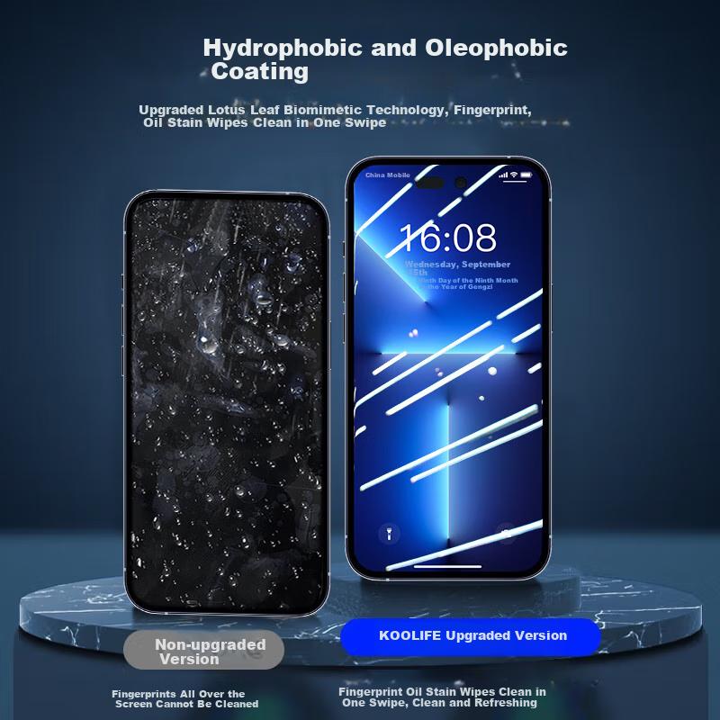 Screen Protector for Apple IPhone 14 Pro, Tempered Glass Film, Full Coverage Ultra-Thin HD Anti-Drop Protection Screen Protector for IPhone 14 Pro
