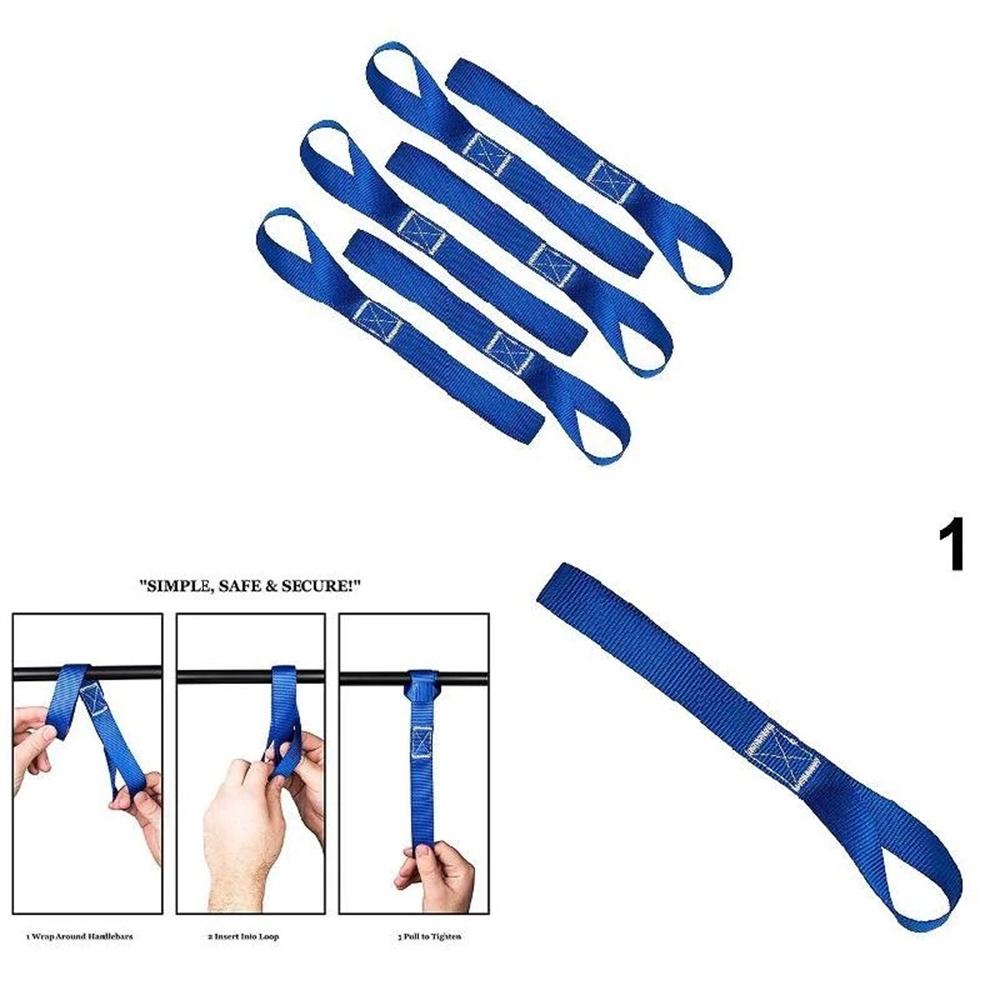 Mutipurpose Motorcycle Tie Downs Motorbike Soft Straps Luggage Straps Straps Loops Hook Strap