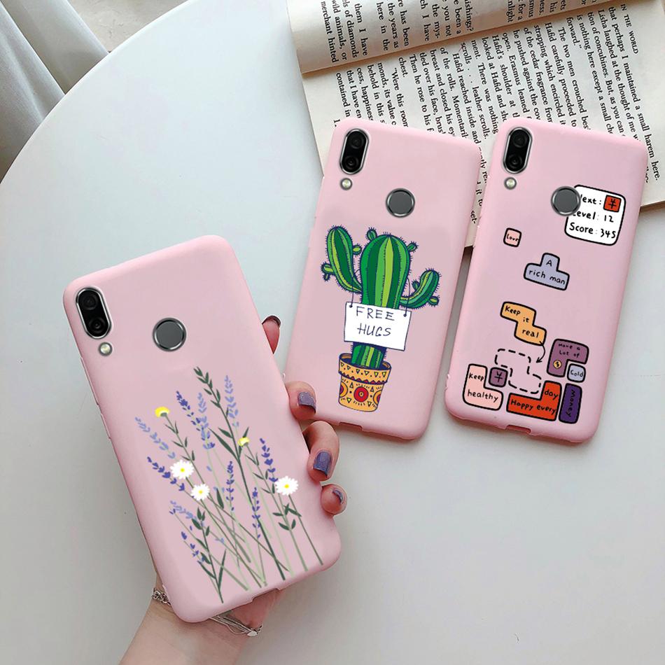Cute Cat Cactus Avocado Heart Cases For Huawei Honor Play Cover Matte Silicon Phone Case For Honor Play COR L29 HonorPlay Fundas