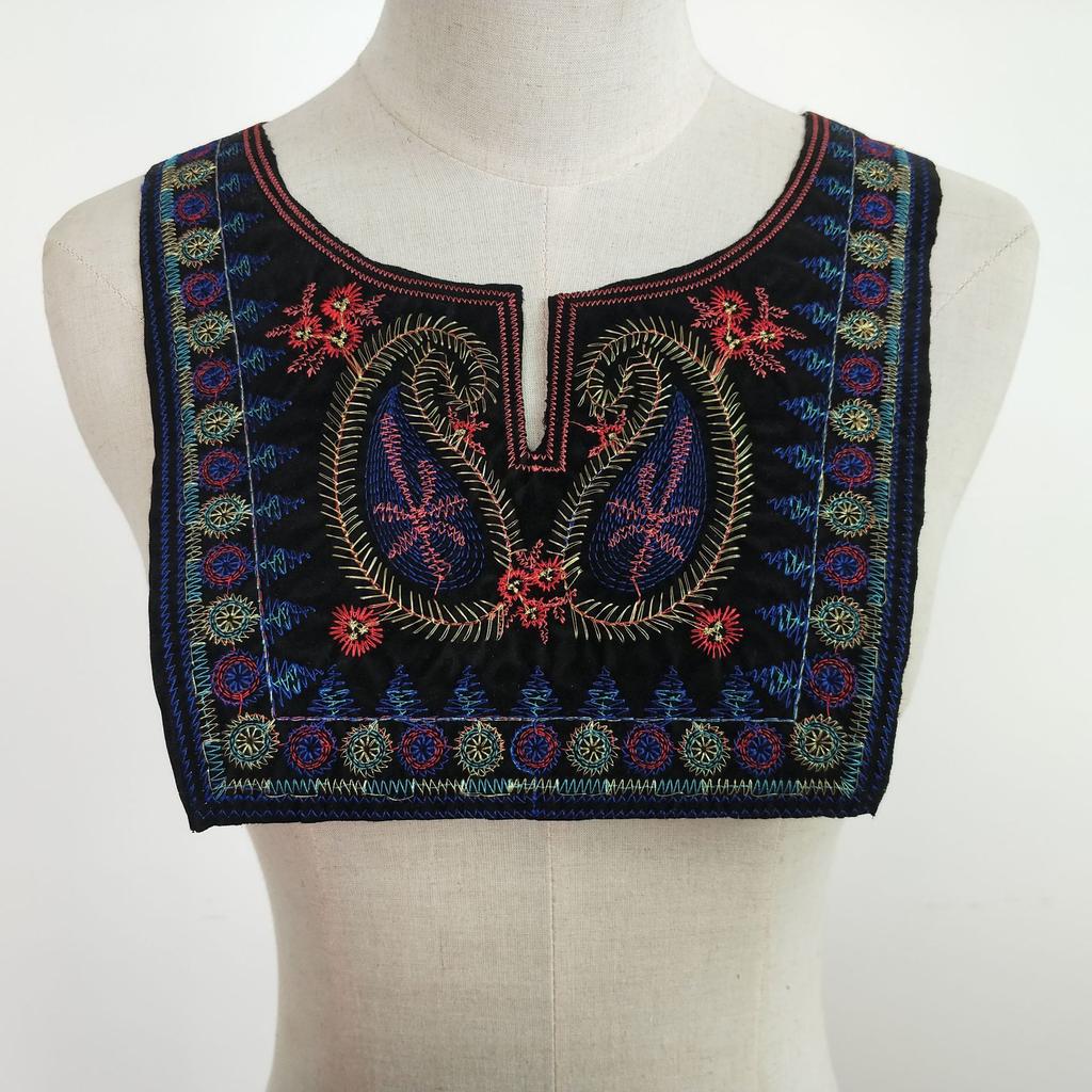 Polyester Embroidery Color Ethnic Style Diy Cheongsam Lace Collar Clothing Decal Accessories