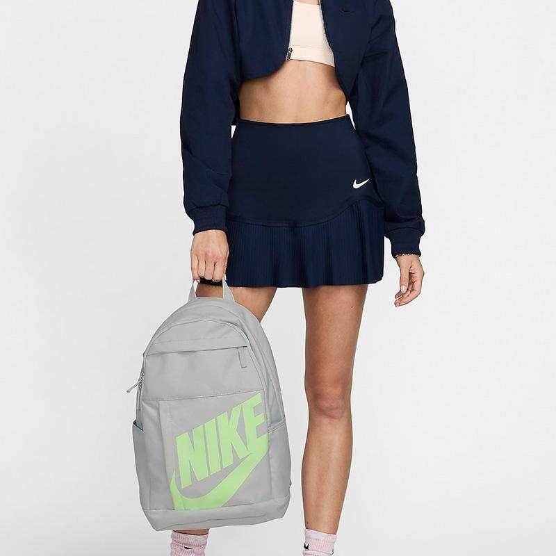 Nike Recycled Polyester Backpack Unisex Light Silver & Mist Green