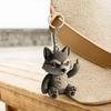 Middle Finger Animal Keychain Wolf Cow Pig Tiger Elephant Shape Key Chain Joyful Humor Key Holder Bag Accessories