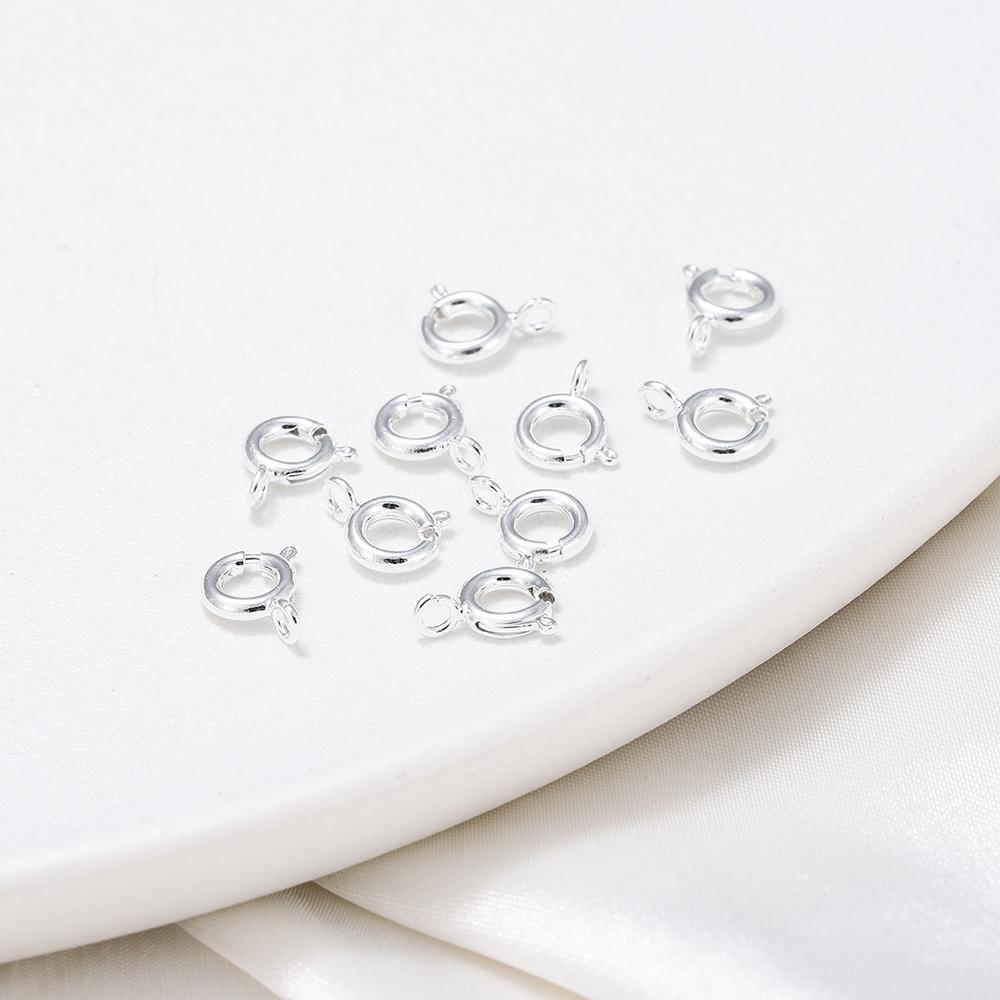 2 шт. пружинная застежка с открытым соединительным кольцом, ювелирные изделия, застежка-коннектор для цепочки, ожерелья, браслета, изготовления ювелирных изделий