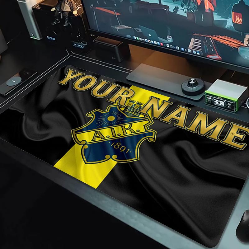 Custom Name aik Mouse Pad Large Gaming Table Cushion Non-slip Laptop Tablet Big Mousepad XXL Mat Mini PC Playmat With Lock edge_XIA