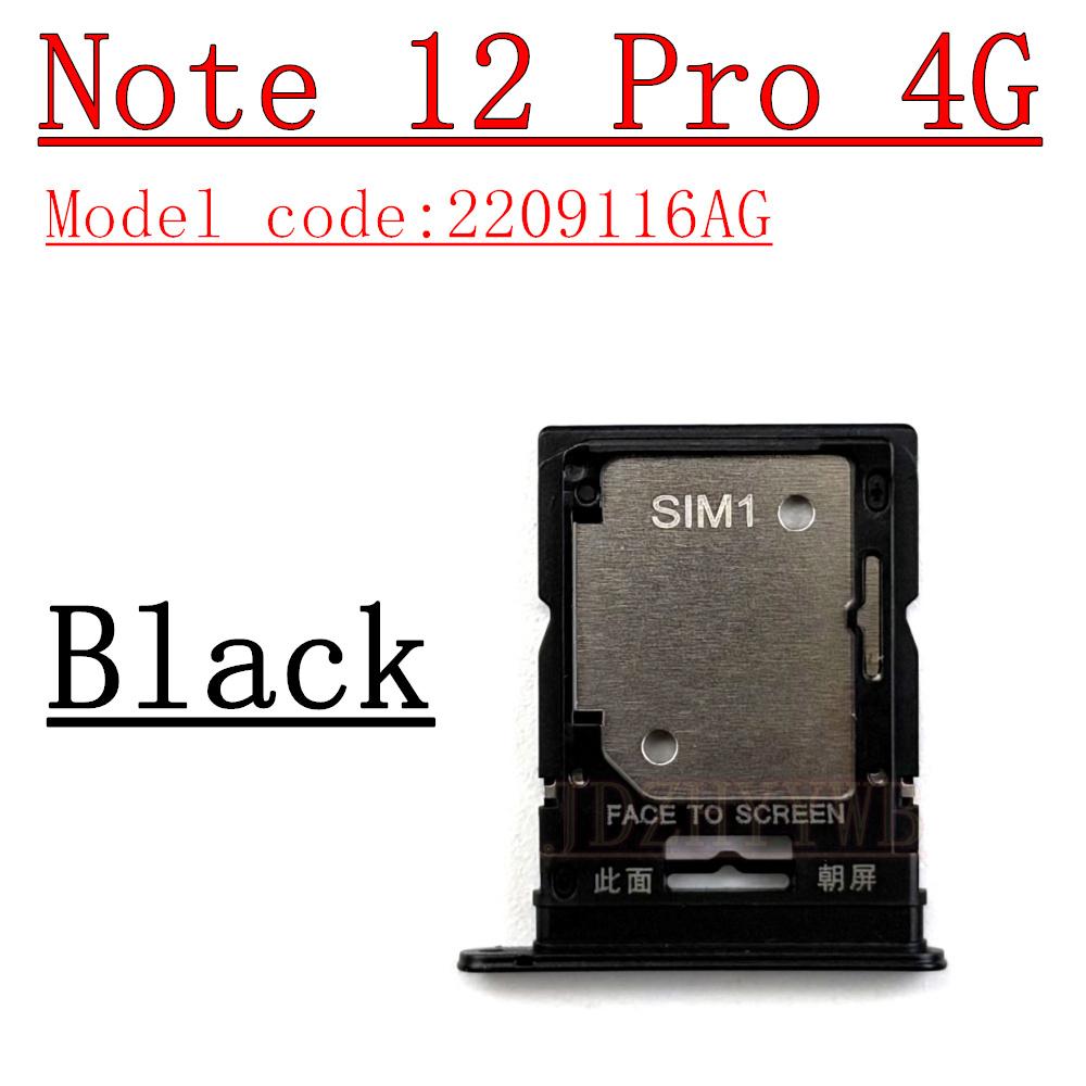 Sim Card Tray Reader For Xiaomi Redmi Note 12 Pro 4G 12Pro+ 5G Micro SD Card Holder SIM Card Slot Adapter Connector Repair Parts