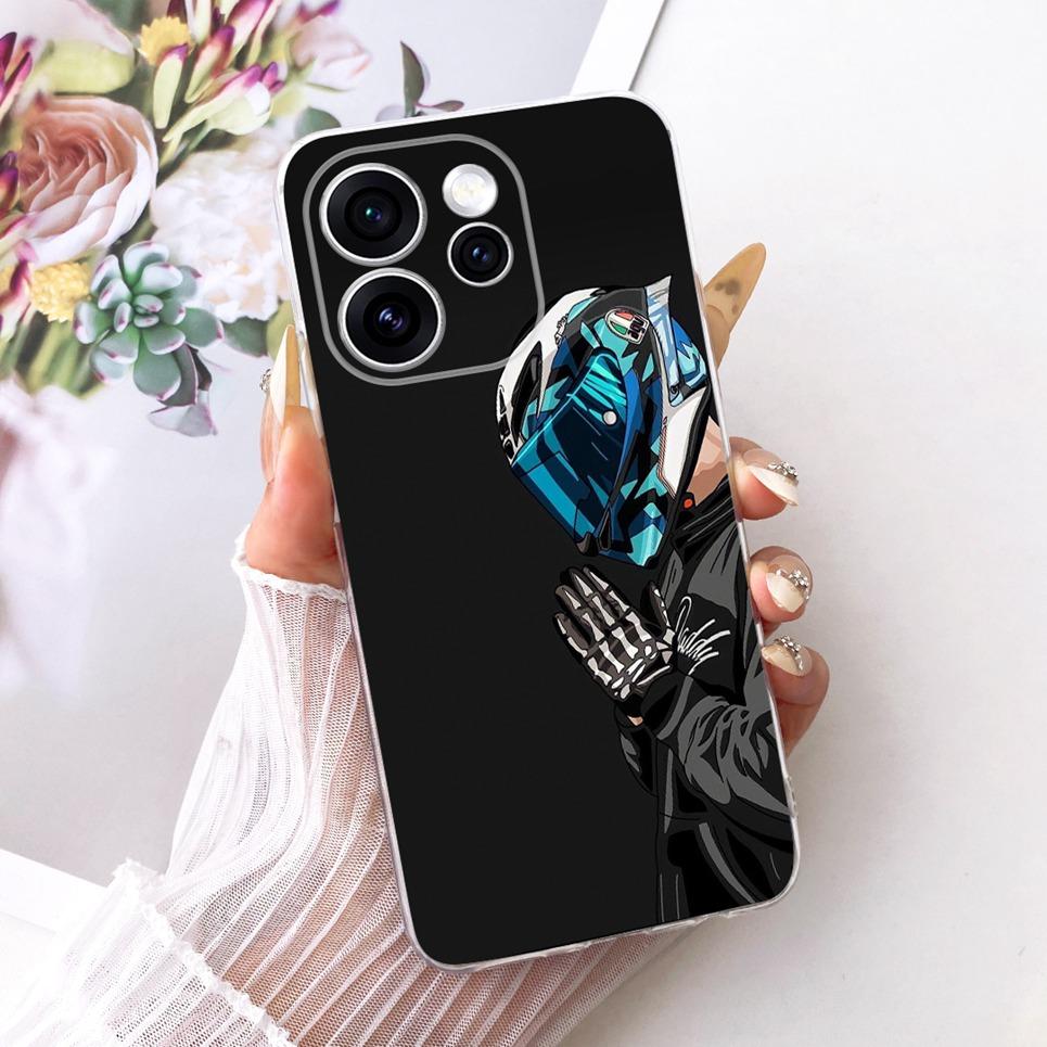 Чехол для телефона Oppo Reno15 F На Reno 15 15F Чехол Крутой Мультяшный Принт Дракон Лев Тигр Задняя Крышка Прозрачный Мягкий Силикон Capa