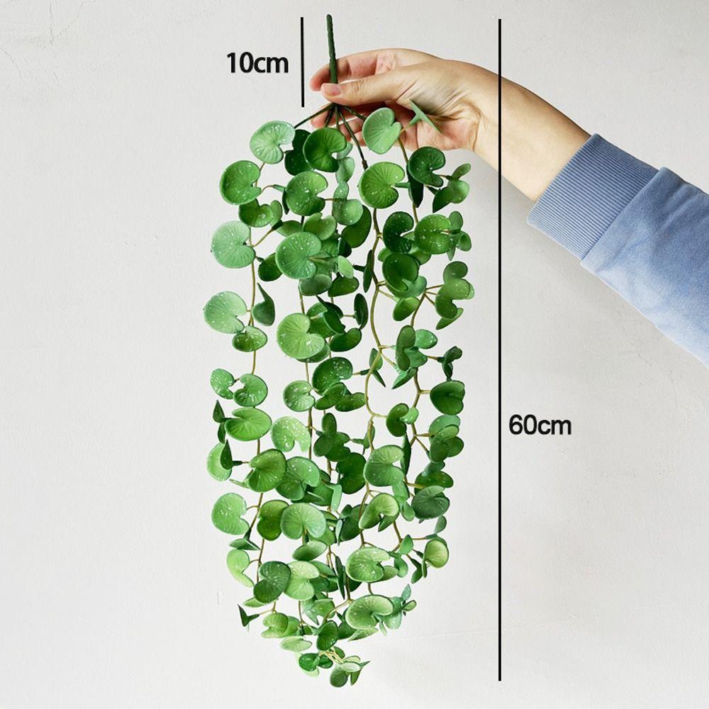 Handmade Artificial Copper Coin Grass Plants Soft Mini Bouquet Fake Ivy Leaf Leaves  Office