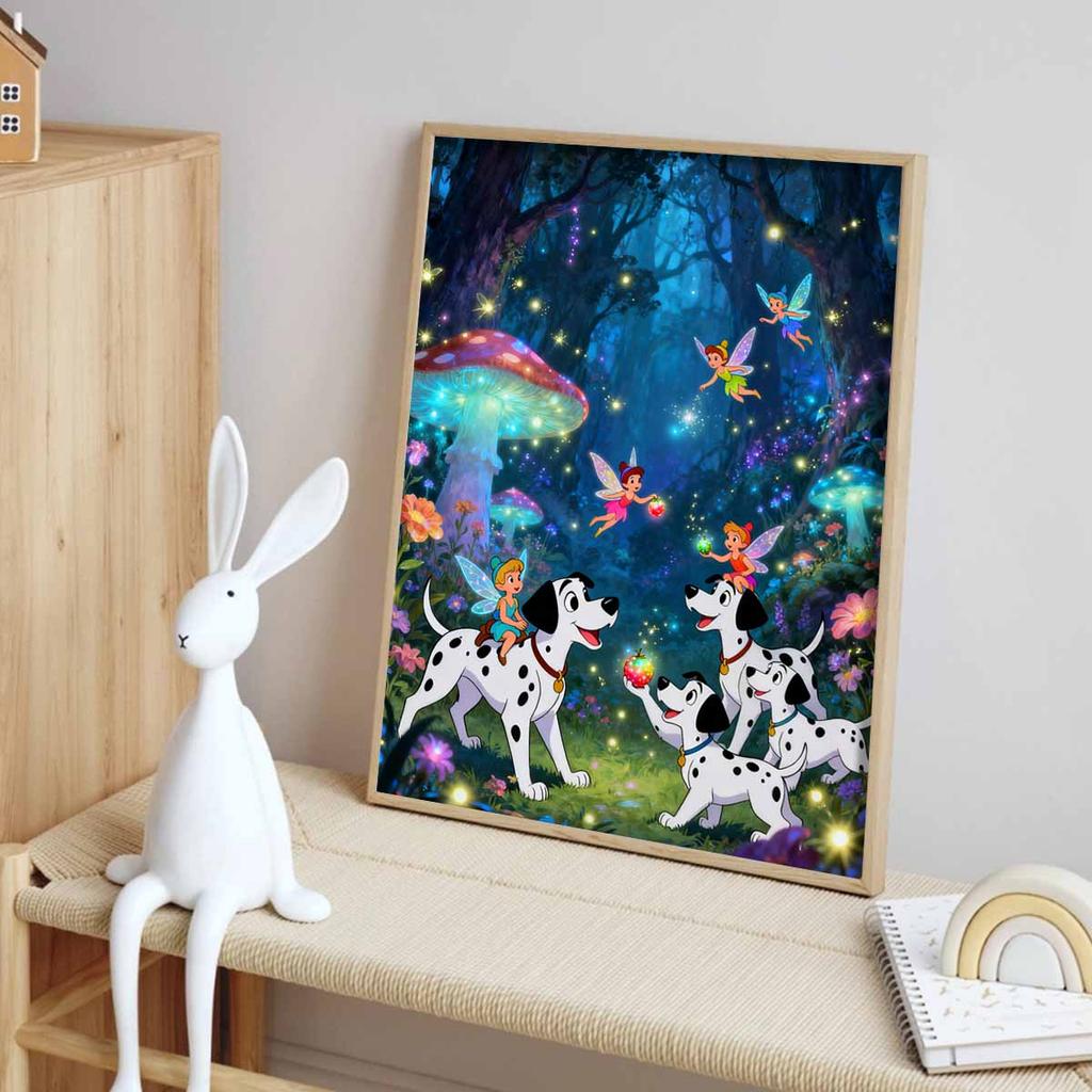 Disney Алмазная мозаика DIY Волшебный лес Набор для алмазной живописи для украшения дома и офиса Ручная работа Подарки