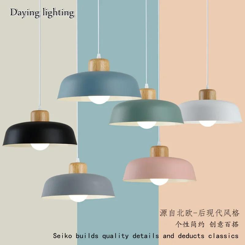 Now Nordic Lighting Современная гостиная Обеденный стол Лампы Простая индивидуальность Креативный бар Спальня Однорожковая люстра Macaron