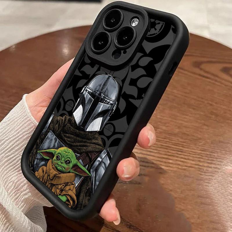 S-Stars-wars Чехол для телефона Baby Yoda для iPhone 17E 11 12 13 14 15 16 17 Pro Max Fundas 17 Air Plus 16e 13Mini Силиконовая задняя крышка