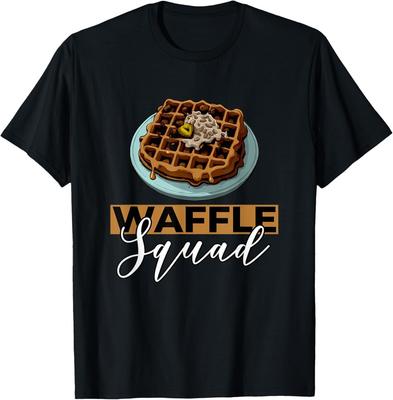 Waffle Squad Ироничная надпись Команда Вафель Хобби Шеф Футболка Унисекс Футболка