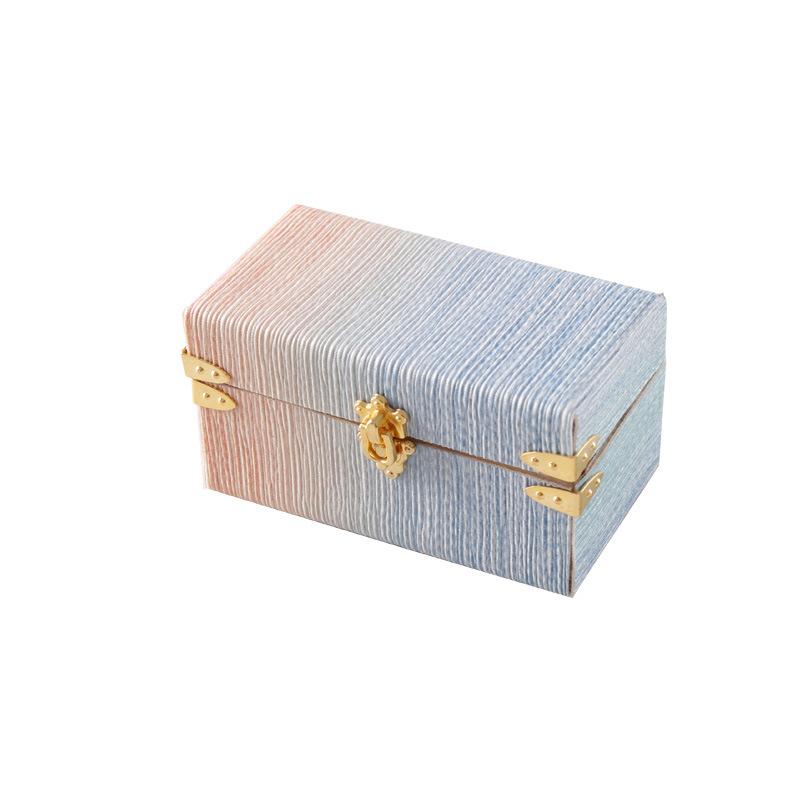 1:12 Dollhouse Miniature Suitcase Vintage Leather Luggage Box Storage Box Home Model Decor Toy Doll House Accessories