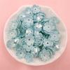 Home Party Supplies 80Pcs Handmade Materials Five-petal Flower Colored 10.5mm Acrylic Fashion Beads Earrings Materials DIY Jewelry Making Hairclip