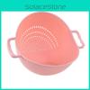 Экологичный пищевой пластик Мойка для риса и корзина-дуршлаг розового цвета