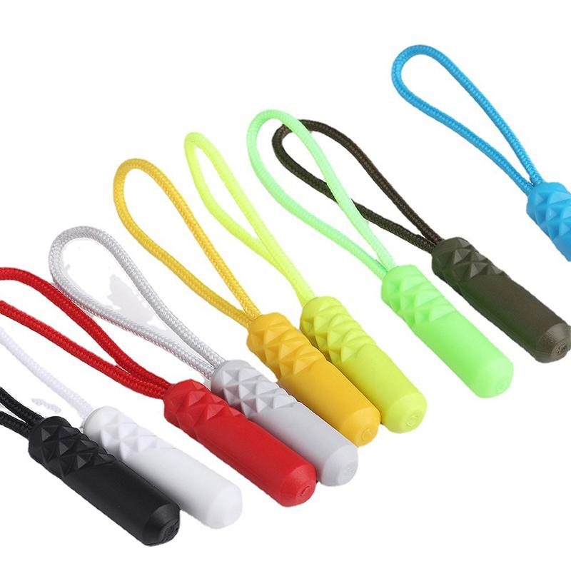 5Pcs Zippers Pull Puller End Fit Rope Tag Replacement Clip Broken Buckle Fixer Suitcase Tent Backpack Zipper Cord