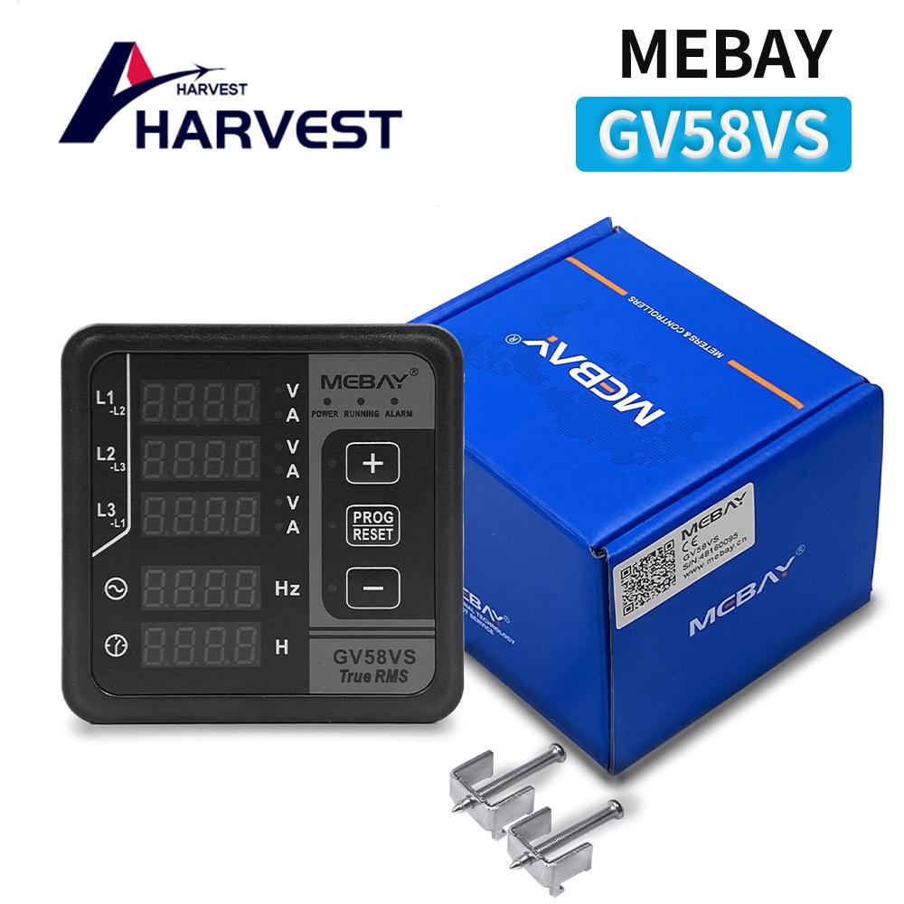 GV58VS M Electric Generator Panel Meter Three Phase Current Ampere Voltage Frequency Meter