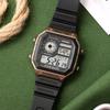 Casio Цифровая серия Квадратные Ретро Модные Водонепроницаемые Ударопрочные Спортивные Кварцевые Часы Ремешок из Смолы Мужские часы Серый AE1200WH-5AV