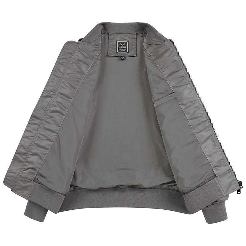 Multi-pocket Work Jacket Men's Autumn and Winter Coat Bomber Jacket Men's Flight Jacket Men