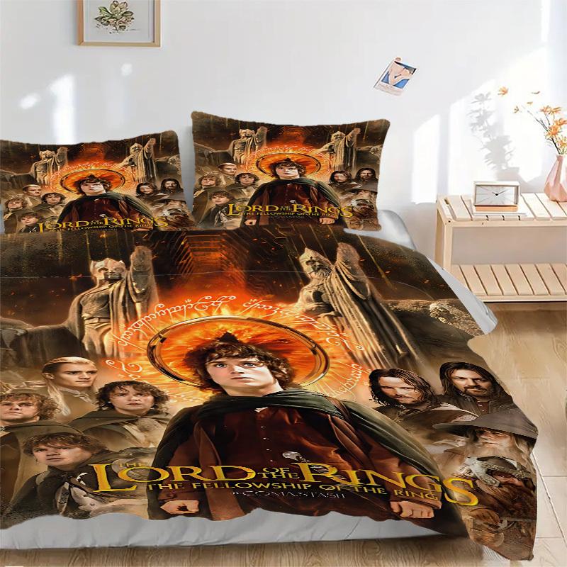 3pcs Lord_of_the_Rings Duvet Cover Set (1 Duvet Cover + 2 Pillowcases, No Core) - Comfortable, And Breathable Bedroom Decoration yy251104080