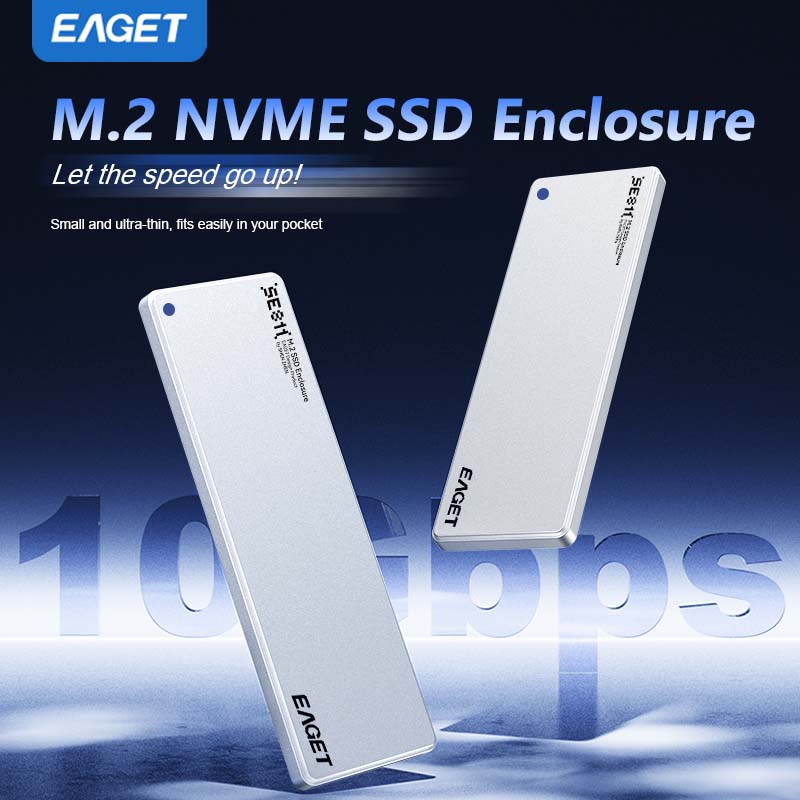 EAGET Корпус 6 мм NVMe M.2 SSD Поддерживает только NVMe и Не Поддерживает SATA (NGFF) Протоколы. С SSD 2230/ 2242/ 2260/ 2280.