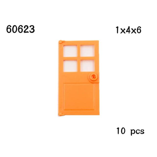MOC Parts House Деталь 1x4x6 Рама двери Умные окна 10 шт. 60596 60616 60803 57894 60623 60621 92589