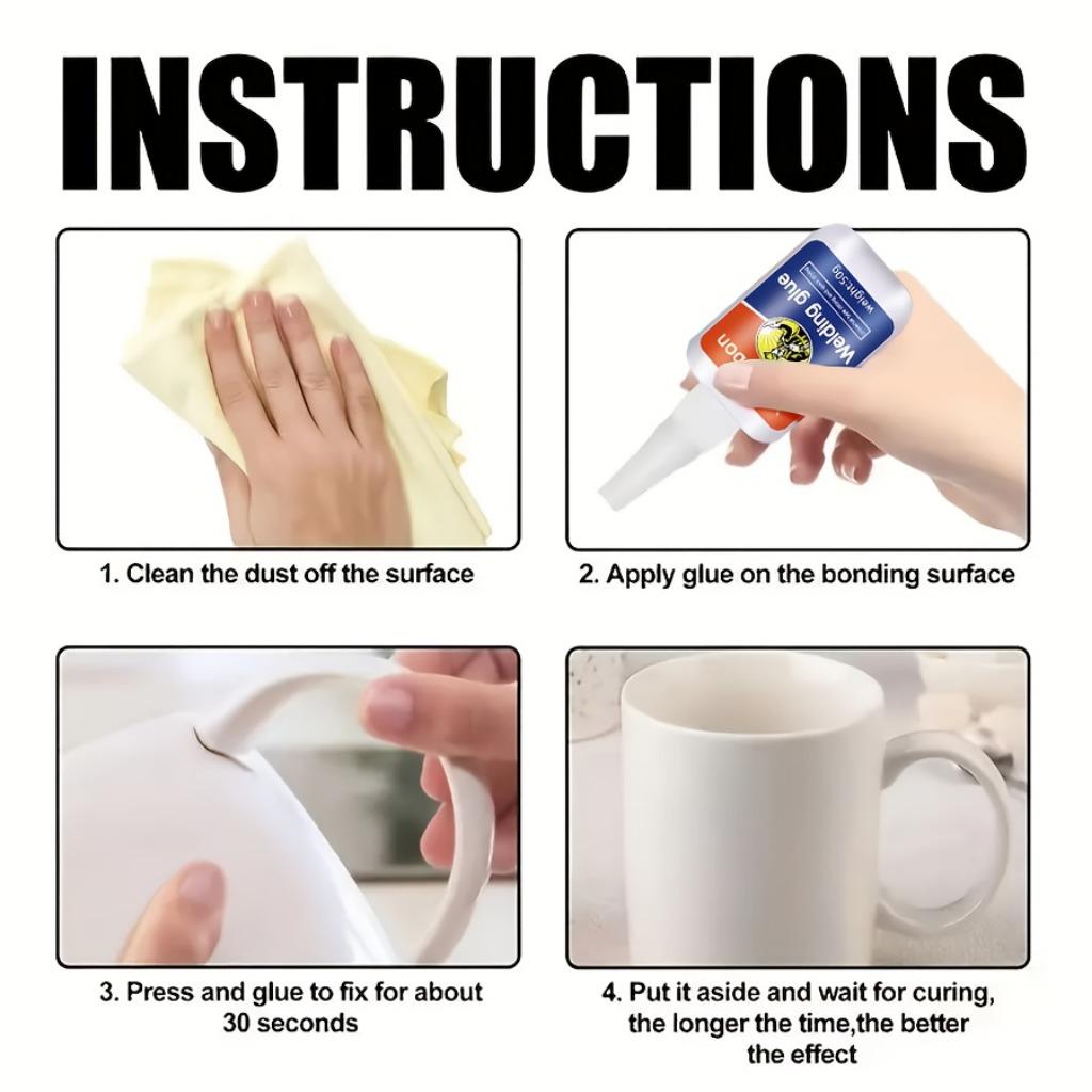 Электросварочные клеевые башмаки из пластика, керамики, дерева, металла и многофункциональный прочный сварочный клей для электросварного соединения.