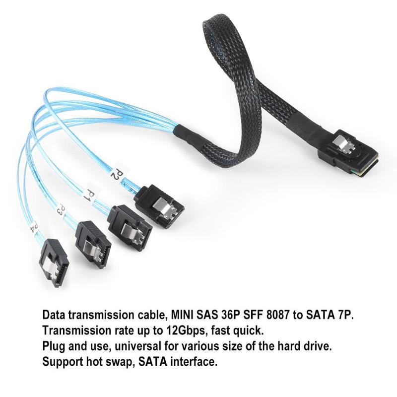 Data connection line SMA Server Mnin 36p sff 8087 to sata7p Data connection