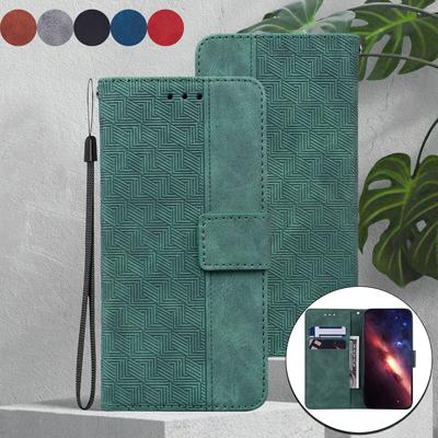 Чехол из геометрической тисненой кожи для LG V40 ThinQ/Stylo5/Stylo6/Stylo7/LG Velvet Kickstand Wallet Card Slots Cover Book для LG K42/K61/K40S/K50/Q60