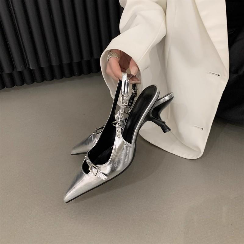 BCEBYL модные новые сандалии на шпильке с острым носком и открытым носком, летние пикантные элегантные повседневные женские туфли на низком каблуке, Zapatos Mujer