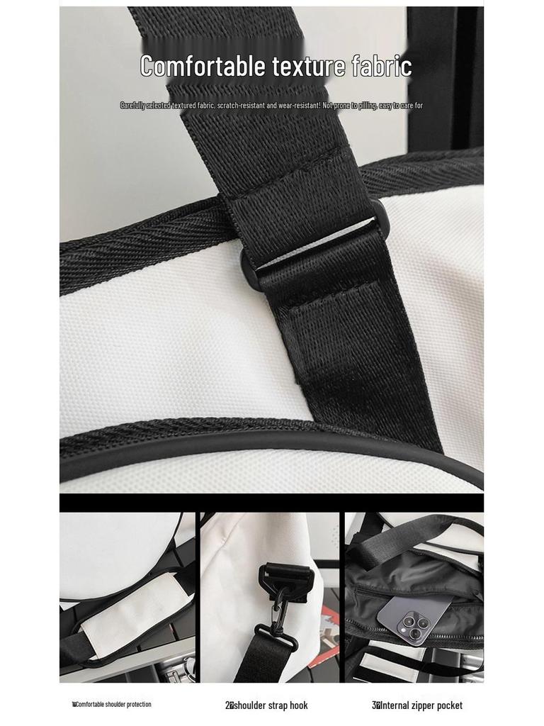 2024 Водонепроницаемая сумка-кроссбоди большой вместимости для бадминтона и тенниса для женщин и мужчин - Модная спортивная сумка через плечо