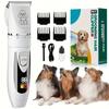 Rechargeable Pet Grooming Kit with Adjustable Comb, Low Noise