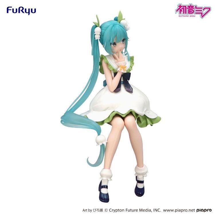 Фигурка FuRyu Vocaloid Hatsune Miku Цветочная Фея Ландыша - 14 см, Стопор для лапши, Коллекционный подарок