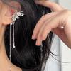 Y2K Fairy Butterfly Wings Tassel Ear Clips Angel Ear Bone Clip Earring Elf Female Hole Cuff Hanging Earring Fashion Zircon Gift