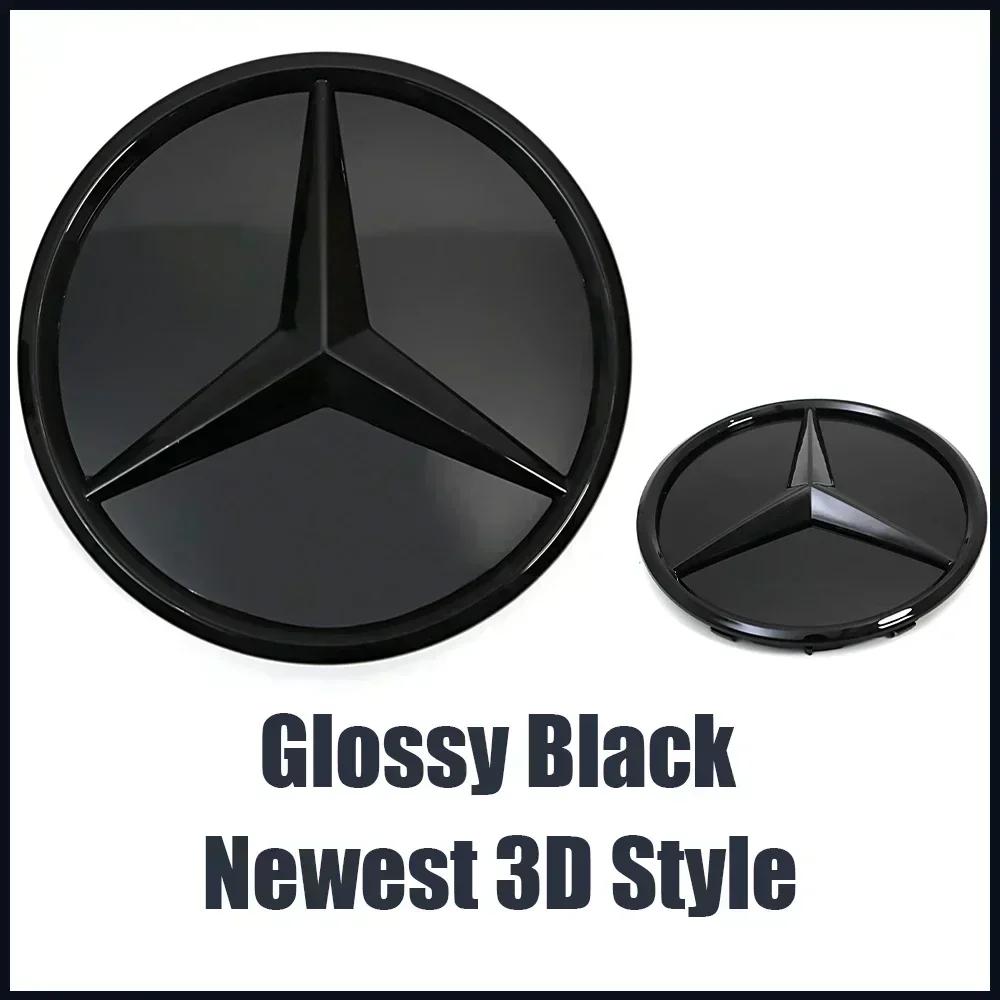 2025 Hot Car Sticker For Mercedes Benz A-Class W177 2019-2022 A180 A200 A220 Front Grill Chrome Star Emblem Badge