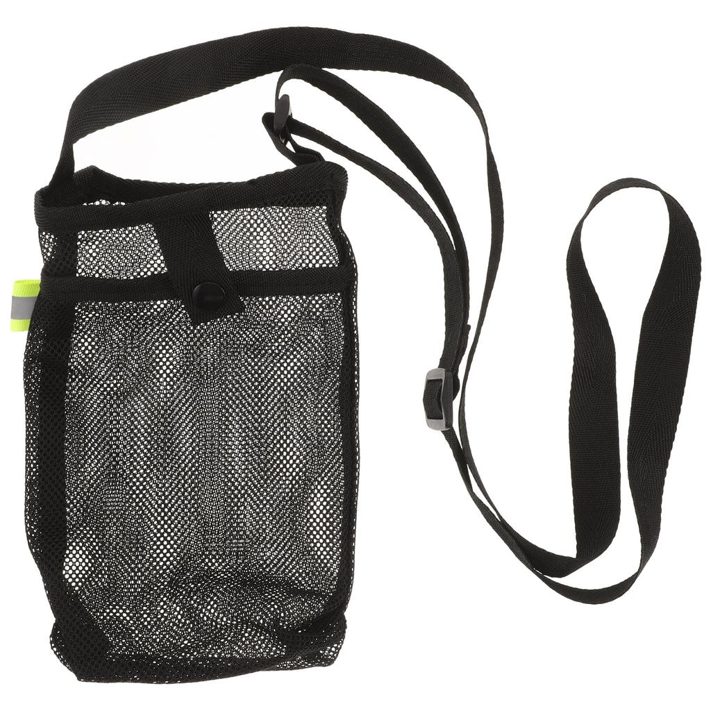 Crossbody Water Bottle Bag Mesh Drink Holder Portable Travel Bottle Protector Sleeve for Hiking Gym Cycling Commuting Outdoor