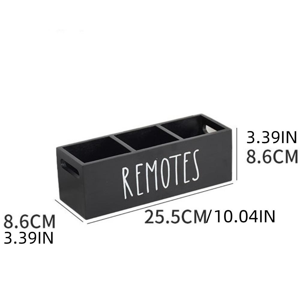with Handle Remote Control Storage Rack Solid Wood Pencils Holder Tray Desktop Storage Box  Bedroom