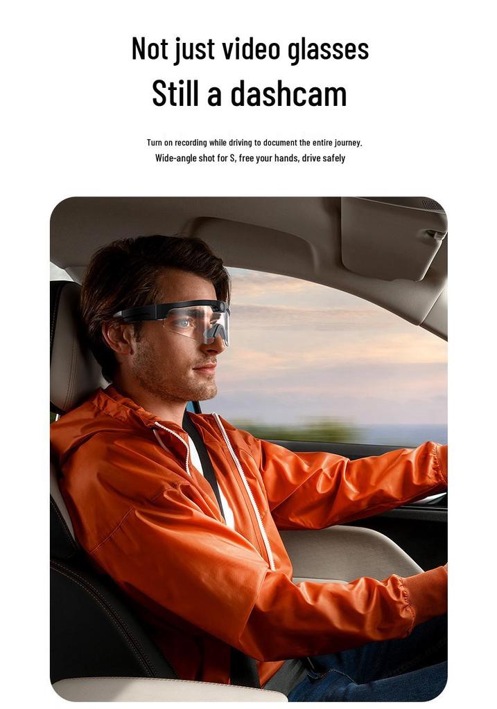 XV15 Smart Bluetooth Sports Glasses: 4K HD Camera, Music, Calls, Driving Recorder