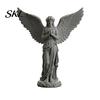 Retro Angel Ornament 3D Printed Praying Figurine, Guardian Angle Statue, Shelf Figurine Artistic Winged Women Decoration for Home Office, Housewarming