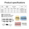 10/50 шт. соединители для проводов с припоем, водонепроницаемые термоусадочные стыковые соединители, клеммы для электрических проводов, изолированные стыковые соединения