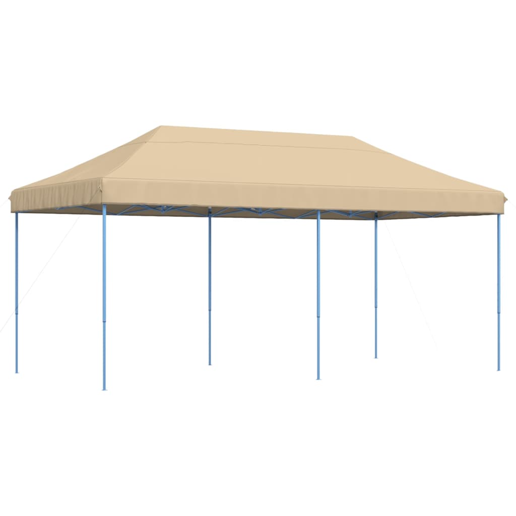 Foldable Pop Up Party Tent Beige 580 x 292 x 315 cm