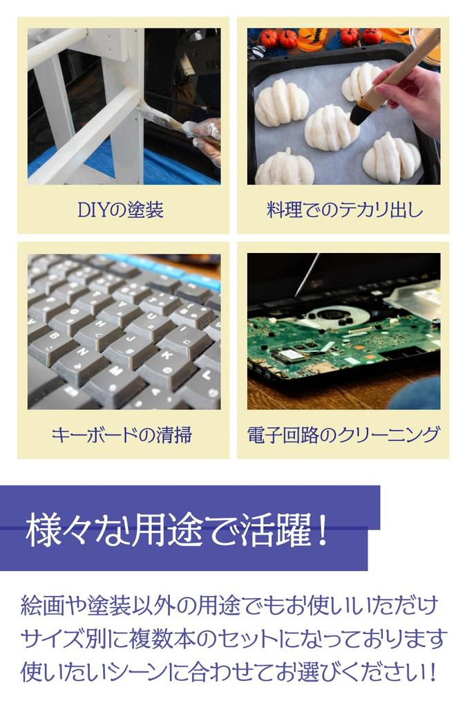 TKY Набор плоских кистей 10 см для и Других и Общего назначения DIY 5 штук Акварель, Масло, Живопись, Чистка,