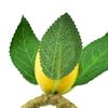 2Pcs Lemon Napkin Rings Twine Napkin Holder with Faux Yellow Lemon Rustic Fruit Napkin Rings for Wedding Banquet Party Dinner Table Decoration