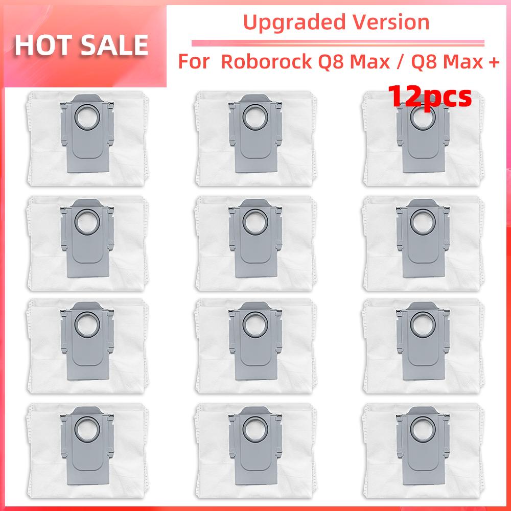 Совместимость с Roborock Q5 Pro / Q5 Pro+ / Q8 Max / Q8 Max+ Основная боковая щетка HEPA-фильтр Насадка для швабры Детали пылесборника Аксессуары