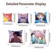 Anime Blue Box Cushion Cover Cushion Cover Set 4Pcs 50X50 45X45 40X40 Pillowcase Decorative Sofa Home Decor